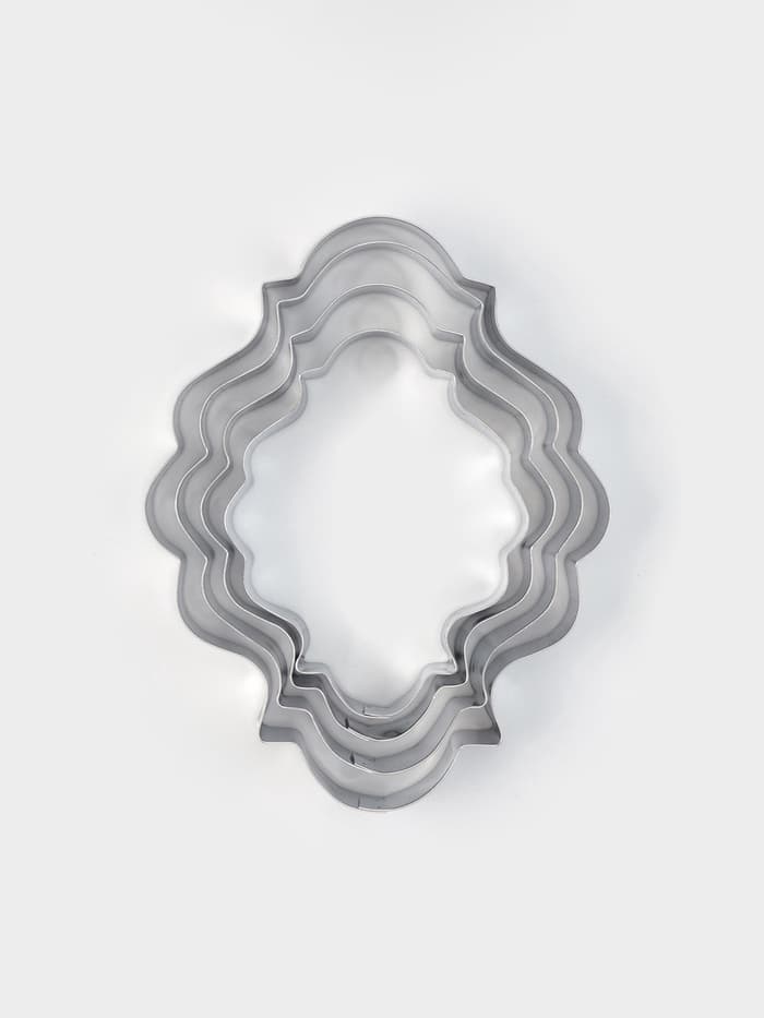 Формы для печенья «Рамка для фото», набор 4 шт., нержавеющая сталь, серебристые