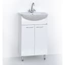 Тумба напольная «Бриз 60», с раковиной «Грация», цвет белый