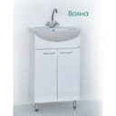 Тумба напольная «Волна 60», с раковиной «Грация», цвет белый