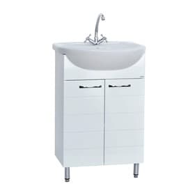 Тумба напольная «Престиж 60», с раковиной «Грация», цвет белый