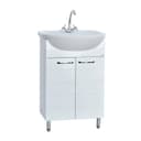 Тумба напольная «Престиж 60», с раковиной «Грация», цвет белый