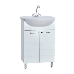 Тумба напольная «Престиж 60», с раковиной «Грация», цвет белый