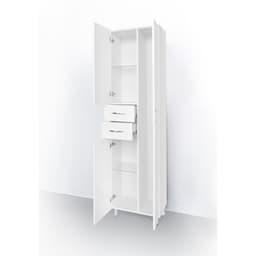 Шкаф - пенал для ванной комнаты 500, 500×292×1900 мм, цвет белый