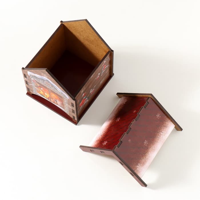 Чайный домик новогодний «Чудеса в окошке», 10.5×9.5×12 см