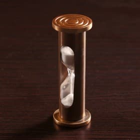 Песочные часы «Антик», 1 мин, 3×3×9.5 см, латунь