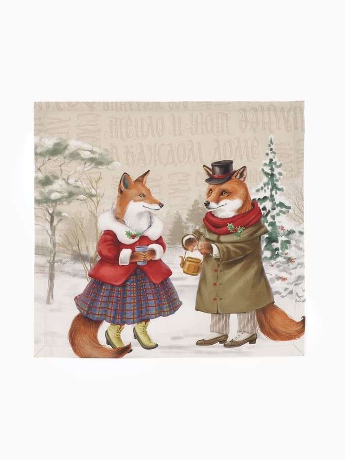 Кухонный набор новогодний «Этель» Winter holidays: скатерть 150×110 см ±3 см с ГМВО, салфетки 40×40 см, 4 шт.