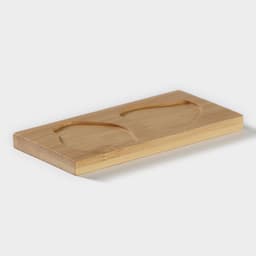 Набор для специй BellaTenero «Лисы», солонка 80 мл, перечница 80 мл, на бамбуковой подставке, фарфор, белый