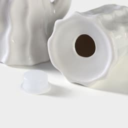 Набор для специй BellaTenero «Кактусы», солонка 75 мл, перечница 75 мл, на бамбуковой подставке, фарфор, белый