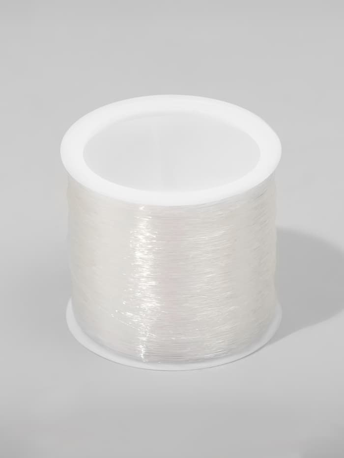 Нить силиконовая (резинка) d=0.5 мм, L=100 м, прозрачная