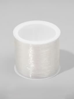 Нить силиконовая (резинка) d=0.5 мм, L=100 м, прозрачная