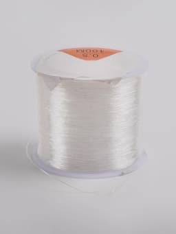 Нить силиконовая (резинка) d=0.5 мм, L=100 м, прозрачная