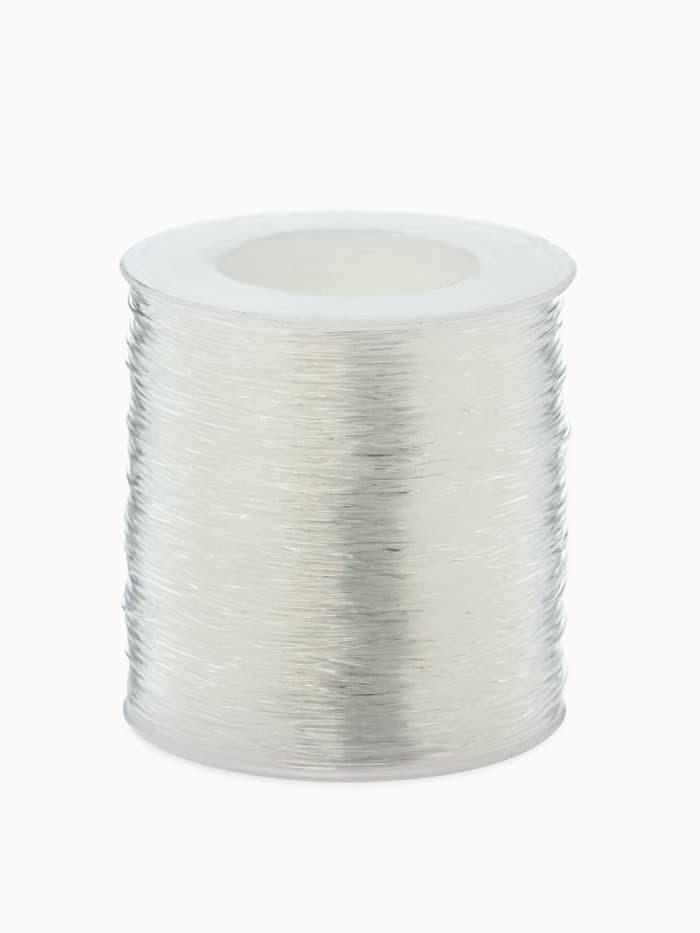 Нить силиконовая резинка, d=0.8 мм, L=100 м, прозрачная