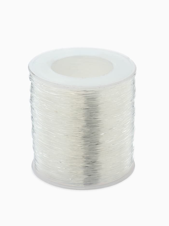 Нить силиконовая резинка, d=0.8 мм, L=100 м, прозрачная