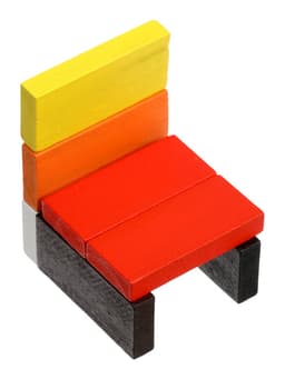 Конструктор деревянный «Кирпичики» размер плашки: 2×4.4×0.7 см