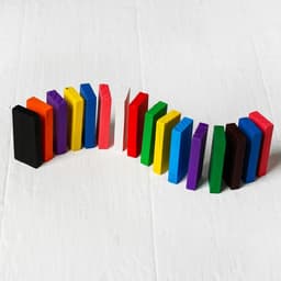 Конструктор деревянный «Кирпичики» размер плашки: 2×4.4×0.7 см