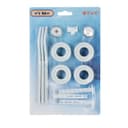 Комплект для подключения радиатора OTMO, 1×1/2", с тремя кронштейнами, в блистере