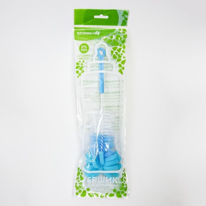 Ёршик для бутылочек Крошка Я, МИКС, губка, 23.5 см