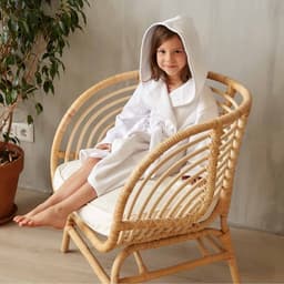 Халат махровый детский «Экономь и Я», размер 34, 100% хлопок с AIRO, 320 г/м², белый