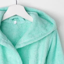 Халат махровый детский «Экономь и Я», размер 32, 100% хлопок с AIRO, 320 г/м², бирюзовый