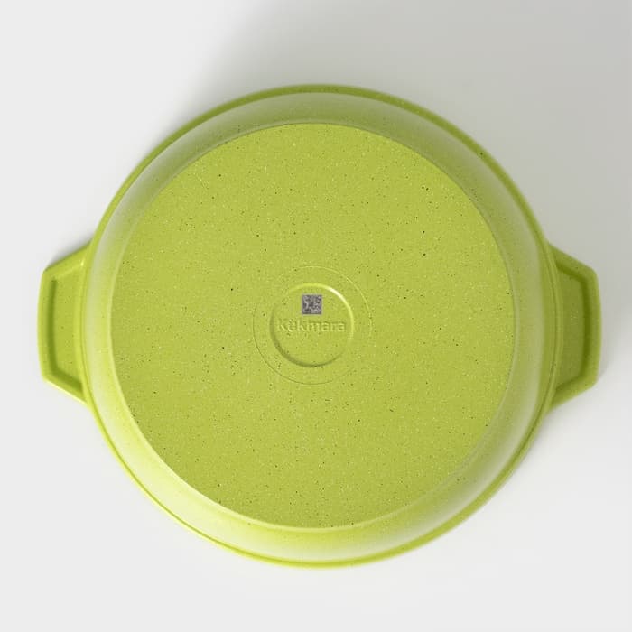 Кастрюля-жаровня KUKMARA Trendy style, 4 л, d=26 см, h=11 см, антипригарное покрытие, стеклянная крышка, зелёная¶