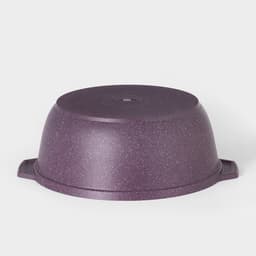 Кастрюля-жаровня KUKMARA Trendy style, 4 л, d=26 см, h=11 см, антипригарное покрытие, стеклянная крышка, фиолетовая