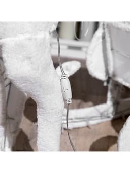 Светодиодная фигура «Олень», 56×76×15 см, текстиль, металл, 220 В, свечение тёплое белое