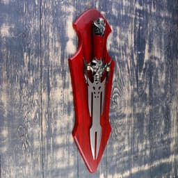 Панно на стену «Макет оружия: сувенирный меч на планшете. Луч», декор настенный, клинок 27 см, рукоять с головой старца