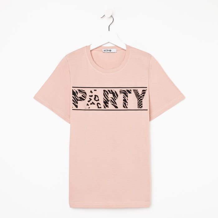 Футболка женская KAFTAN Party, бежевая, размер 40-42