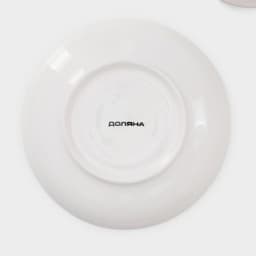 Сервиз чайный Доляна «Пташка», 12 предметов: 6 чашек 250 мл, 6 блюдец d=15 см, фарфор, белый