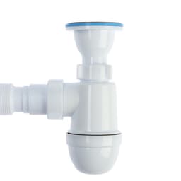 Сифон универсальный «АНИ Пласт» Варяг C5510, 1 1/2" × 40 мм, с гибкой трубой 40×50 мм