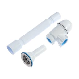 Сифон универсальный «АНИ Пласт» Варяг C5510, 1 1/2" × 40 мм, с гибкой трубой 40×50 мм