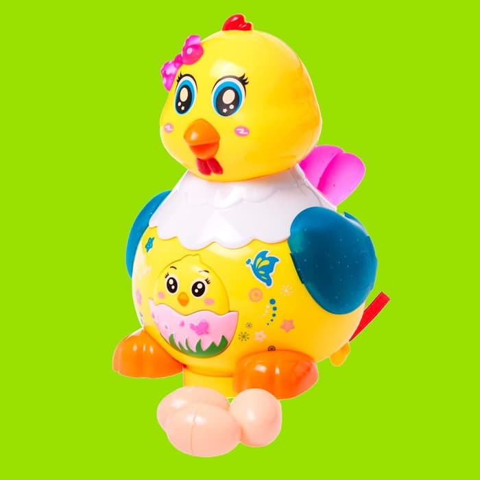 Развивающая игрушка «Курочка», световые и звуковые эффекты, несёт яйца, МИКС