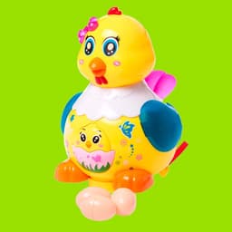 Развивающая игрушка «Курочка», световые и звуковые эффекты, несёт яйца, МИКС