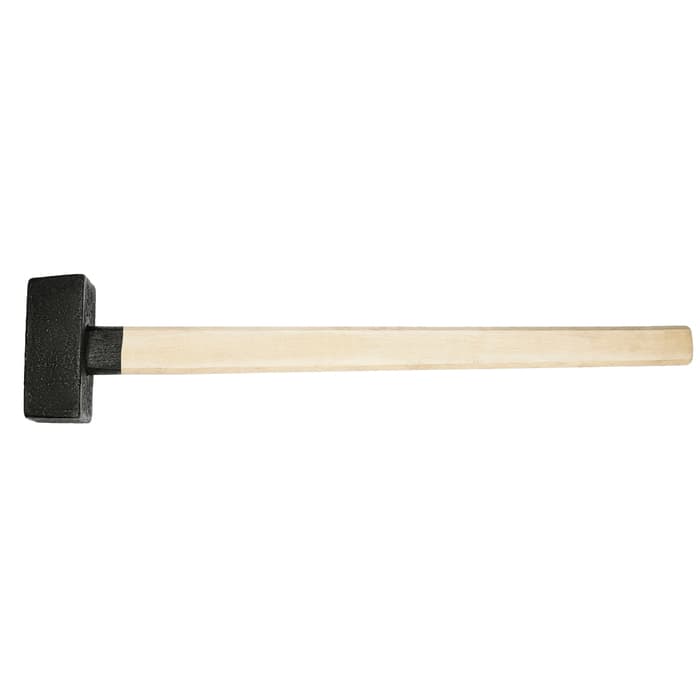 Кувалда литая ЛОМ, 5 кг, деревянная рукоятка