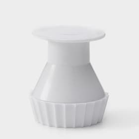 Пресс для формирования тарталеток, ребристый, 6.8×7 см, пластик, белый