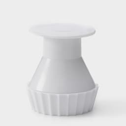 Пресс для формирования тарталеток, ребристый, 6.8×7 см, пластик, белый