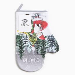 Варежка - прихватка «Этель. Желаю счастья», 20×28 см, 100% хлопок, ватин 250 г/м², МИКС