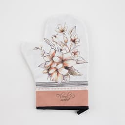 Варежка - прихватка Этель Floral mood, 20×28 см, 100% хлопок, саржа, ватин 250 г/м²