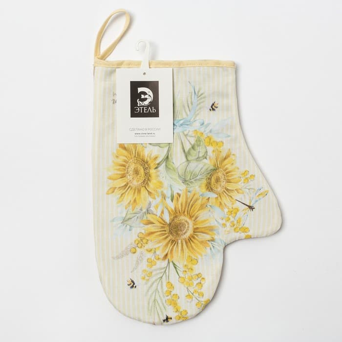 Варежка - прихватка «Этель. Красоты во всем», 20×28 см, саржа, 100% хлопок, ватин 250 г/м²