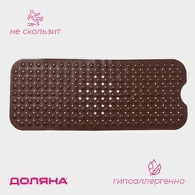 Коврик противоскользящий в ванну Доляна «Пузырьки», на присосках, 39×101 см, МИКС