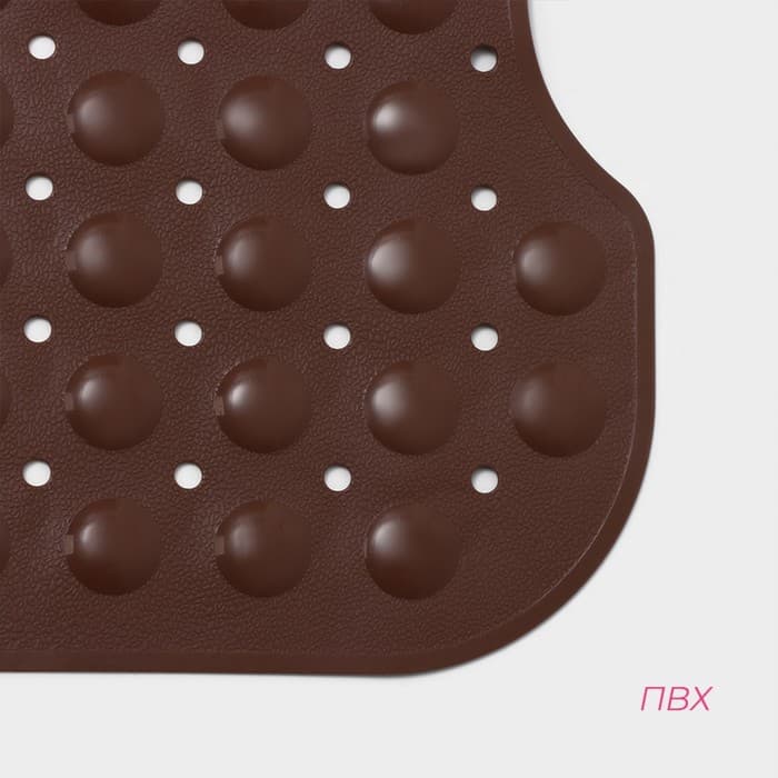 Коврик противоскользящий в ванну Доляна «Пузырьки», на присосках, 39×101 см, МИКС