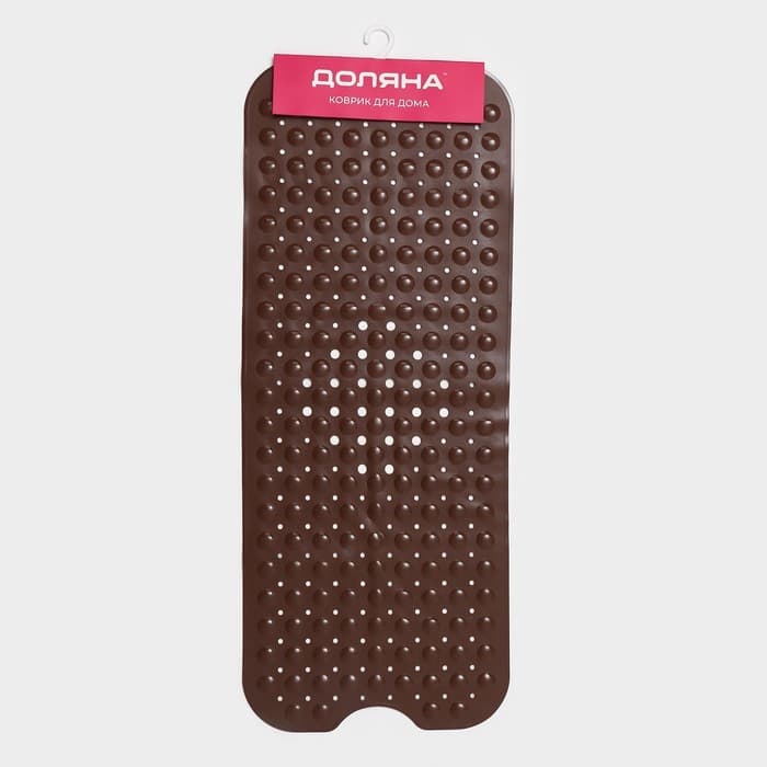 Коврик противоскользящий в ванну Доляна «Пузырьки», на присосках, 39×101 см, МИКС