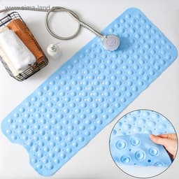 Коврик противоскользящий в ванну Доляна «Пузырьки», на присосках, 39×101 см, МИКС