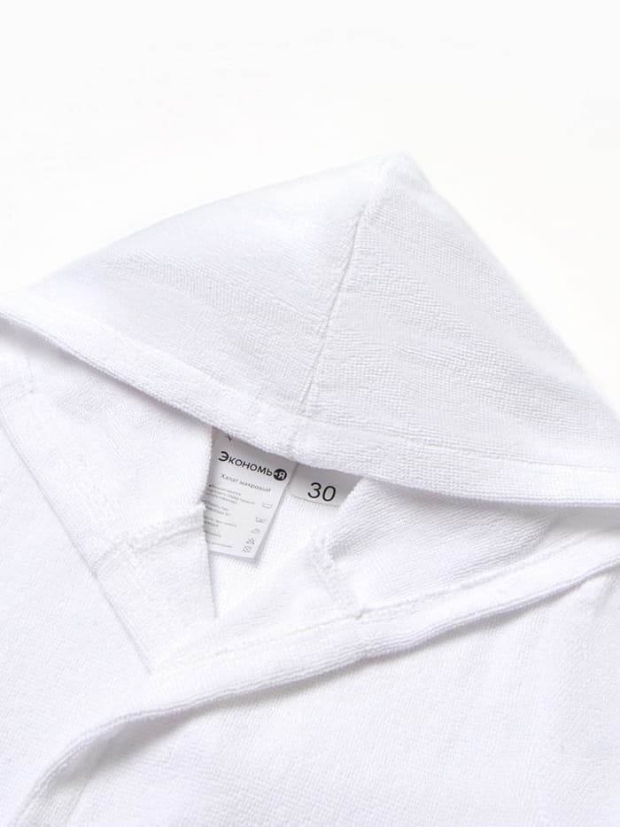 Халат махровый детский «Экономь и Я», размер 30, 100% хлопок с AIRO, белый