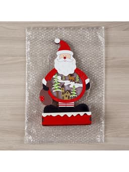 Светодиодная фигура «Дед Мороз» 24×13×5 см, дерево, от батареек АА×2, свечение тёплое белое