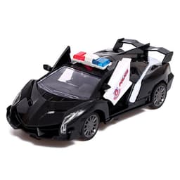 Машинка на пульте управления «Полиция», радиоуправление, свет, открываются двери, работает от батареек