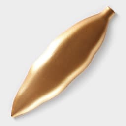 Блюдо для фруктов Доляна «Золотой лист», 40×11.5 см, золотое