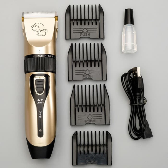 Машинка для стрижки, с керамическим лезвием, регулировка ножа, USB-зарядка