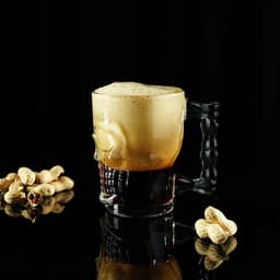 Пивная кружка «Череп. Хэллоуин», 500 мл, стекло, прозрачная