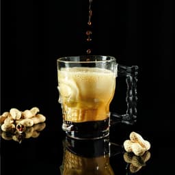 Пивная кружка «Череп. Хэллоуин», 500 мл, стекло, прозрачная